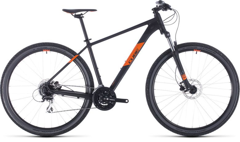 Bicykel CUBE Aim Pro black'n'orange 2020