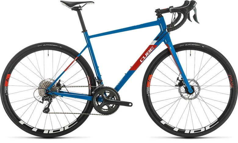 Bicykel CUBE Attain Race blue'n'red 2020