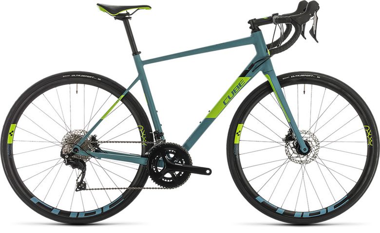 Bicykel CUBE Attain SL bluegrey'n'green 2020
