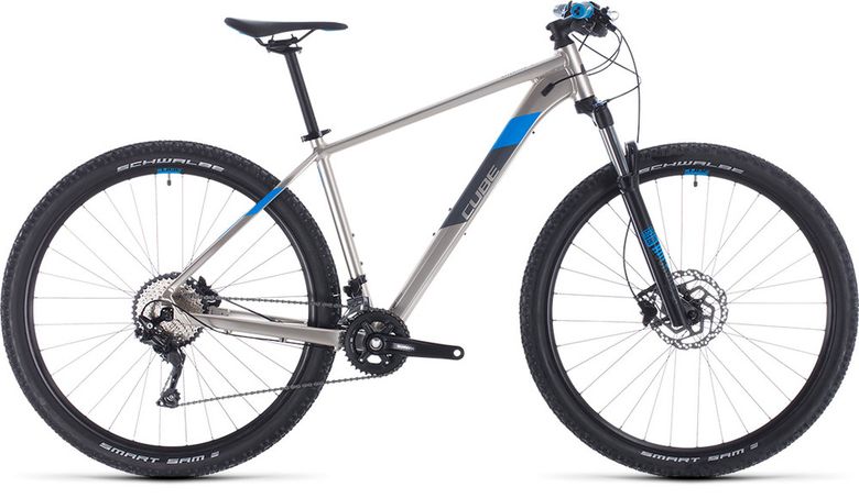 Bicykel CUBE Attention titanium'n'blue 2020