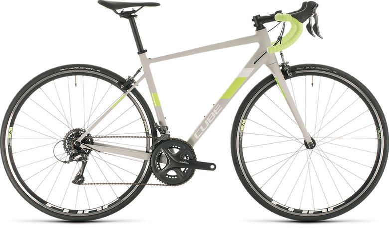 Bicykel CUBE Axial WS lightgrey'n'green 2020