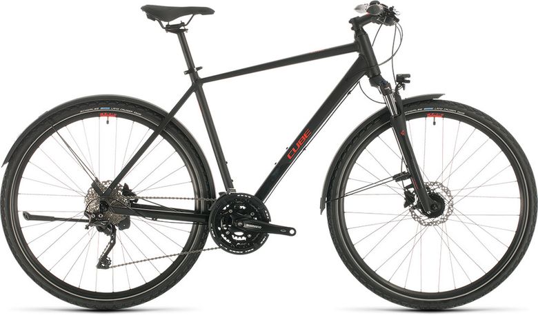 Bicykel CUBE Nature EXC Allroad black'n'red 2020
