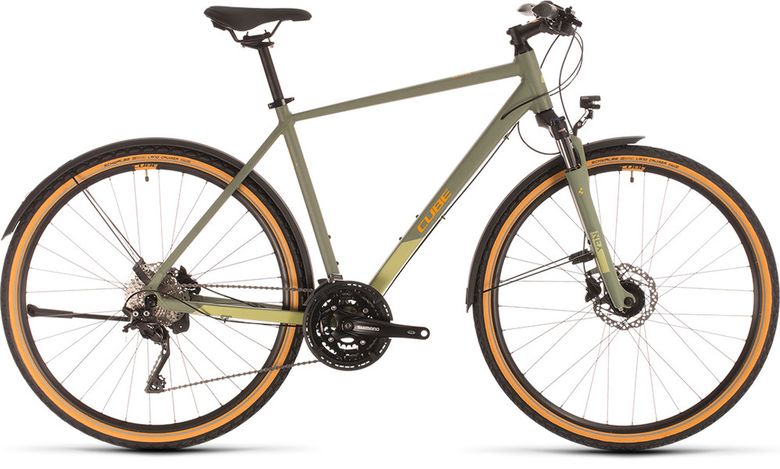 Bicykel CUBE Nature EXC Allroad green'n'orange 2020