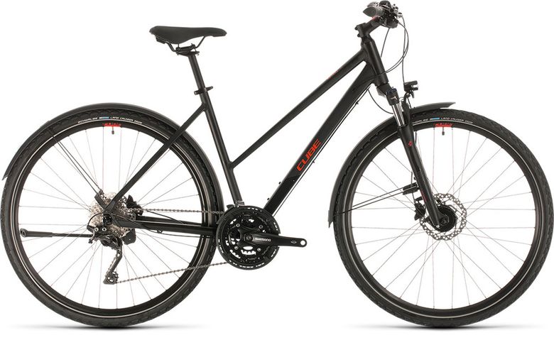 Bicykel CUBE Nature EXC Trapeze Allroad black'n'red 2020