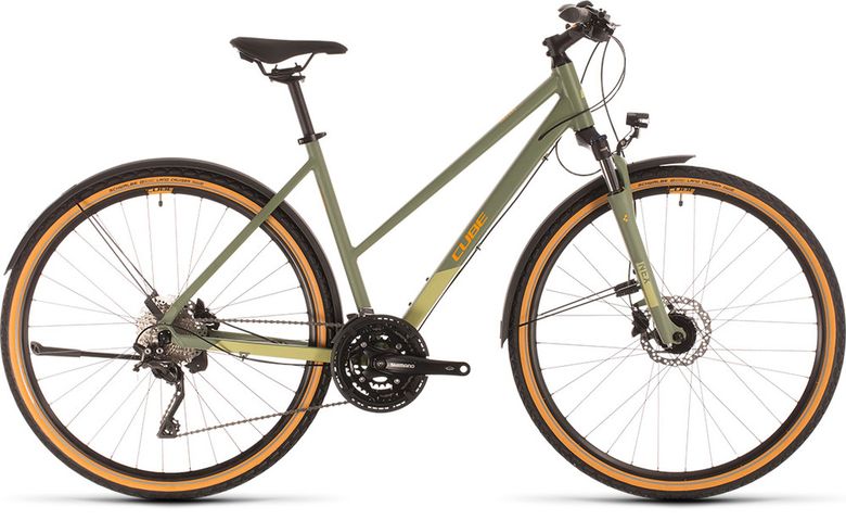 Bicykel CUBE Nature EXC Trapeze Allroad green'n'orange 2020