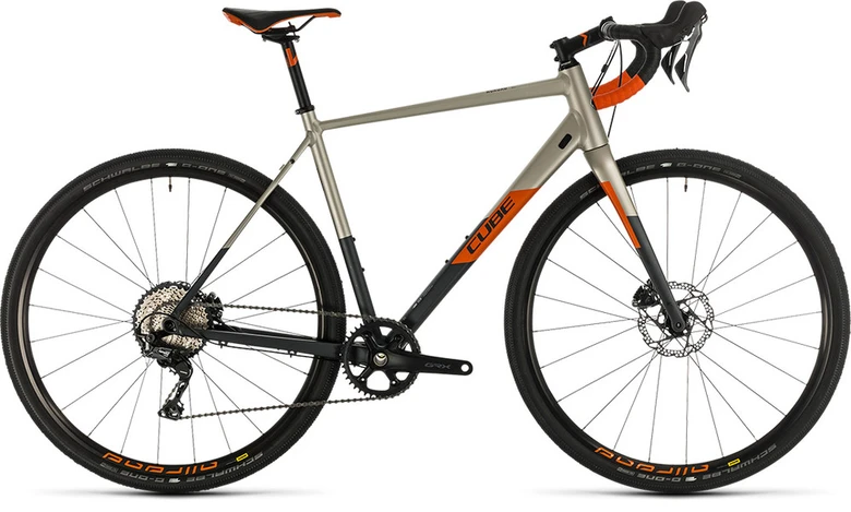 Bicykel CUBE Nuroad SL titanium'n'orange 2020