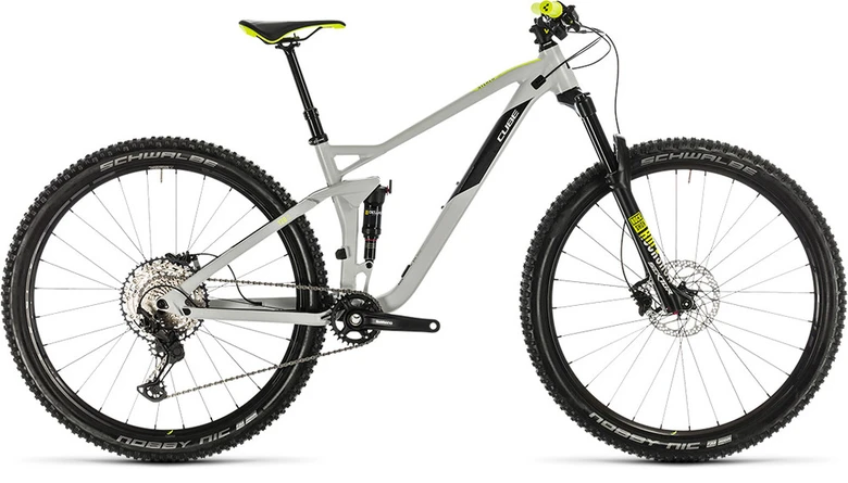 Bicykel CUBE Stereo 120 Race 29 lightgrey'n'flashyellow 2020