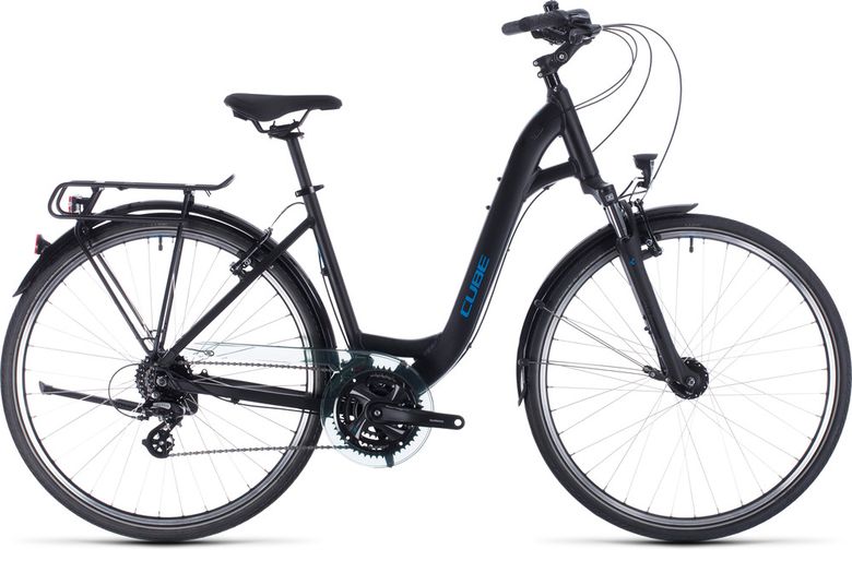Bicykel CUBE Touring Easy Entry black'n'blue 2020
