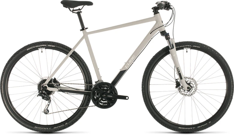 Bicykel CUBE Nature Pro grey'n'white 2020