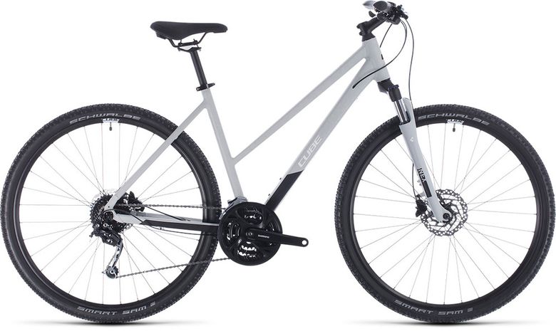 Bicykel CUBE Nature Pro Trapeze grey'n'white 2020