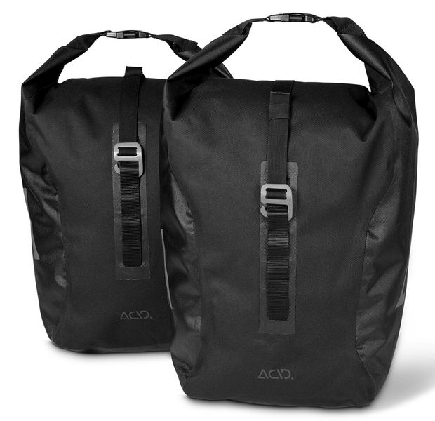 Bočné tašky ACID Traveler 20 black ´n´black na zadný nosič (2kusy)