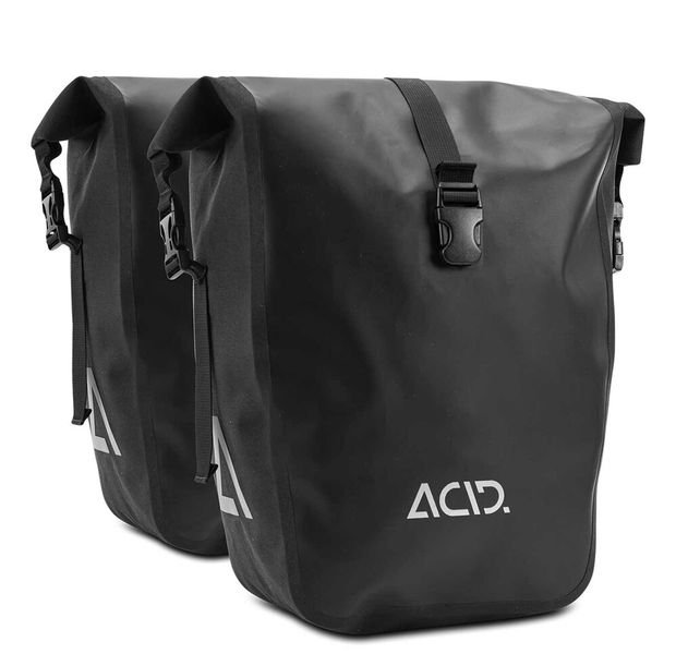 Bočné tašky ACID Traveler Pure 20 black na zadný nosič (2kusy)
