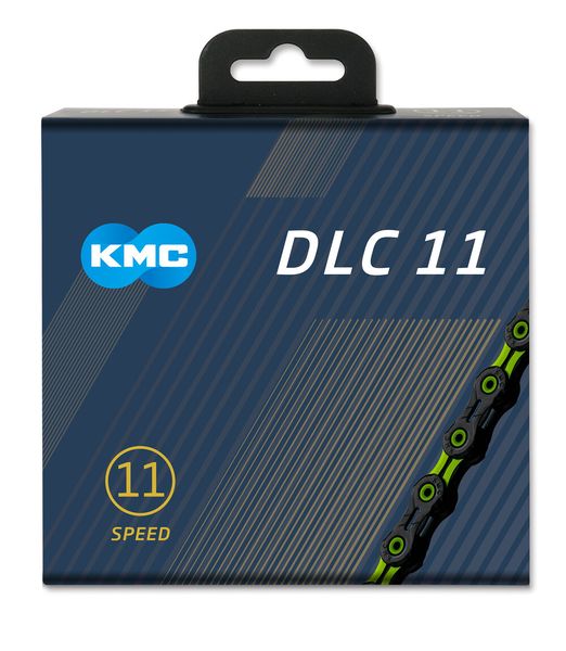 Reťaz KMC DLC 11 Black/Green, 11 Speed