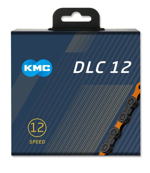 Reťaz KMC DLC 12 Black/Orange, 12 Speed