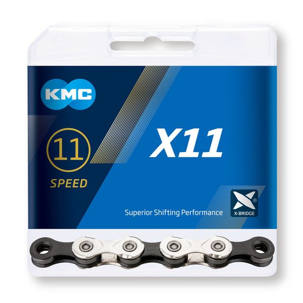 Reťaz KMC X11 Silver/Black, 11 Speed