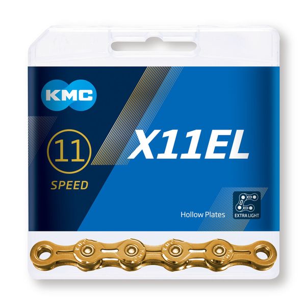 Reťaz KMC X11 EL Gold Ti-N, 11 Speed