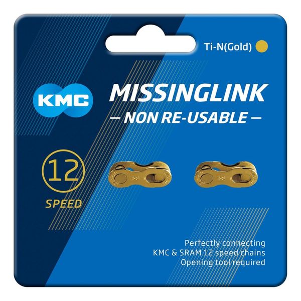 Spojka reťaze KMC MissingLink 12 Speed Gold (2 kusy)